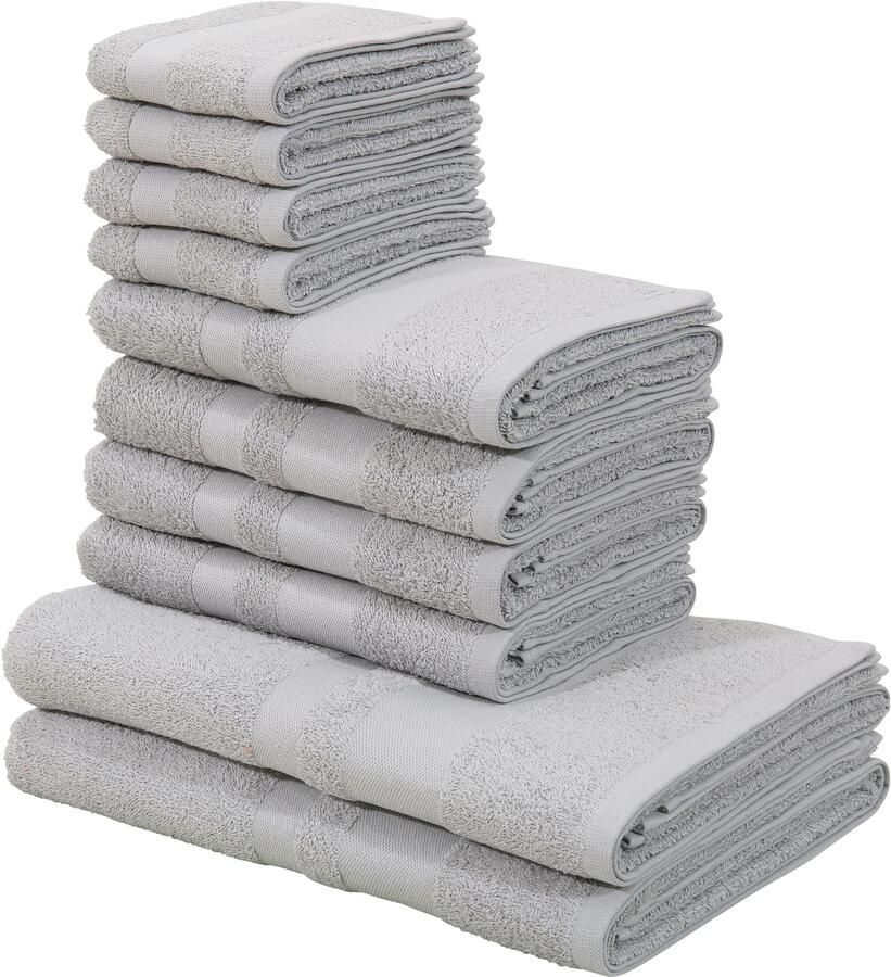 My home Handdoekenset Vanessa 10-delige handdoekenset in standaard en premium kwaliteit zacht (set 10-delig)