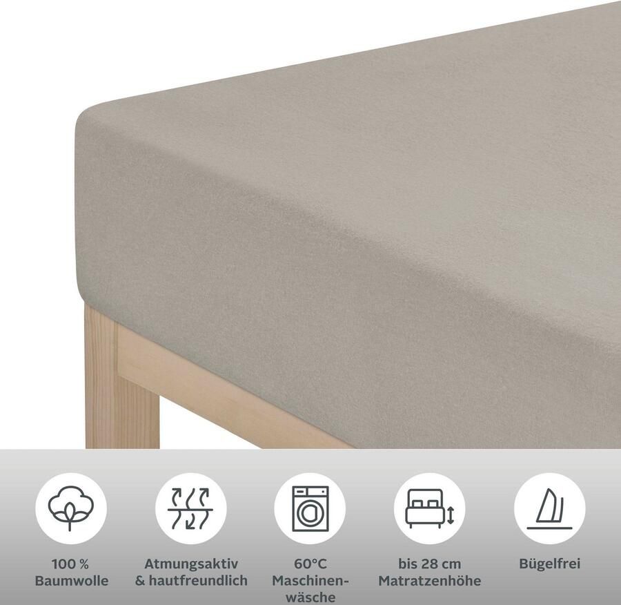 My home Hoeslaken Blackberry Katoen matrassen tot 28 cm hoogte laken hoeslaken laken - Foto 3