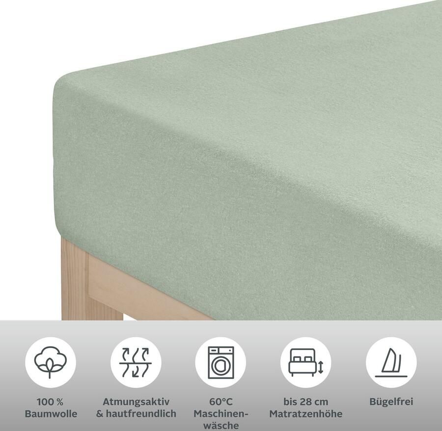 My home Hoeslaken Blackberry Katoen matrassen tot 28 cm hoogte laken hoeslaken laken - Foto 3