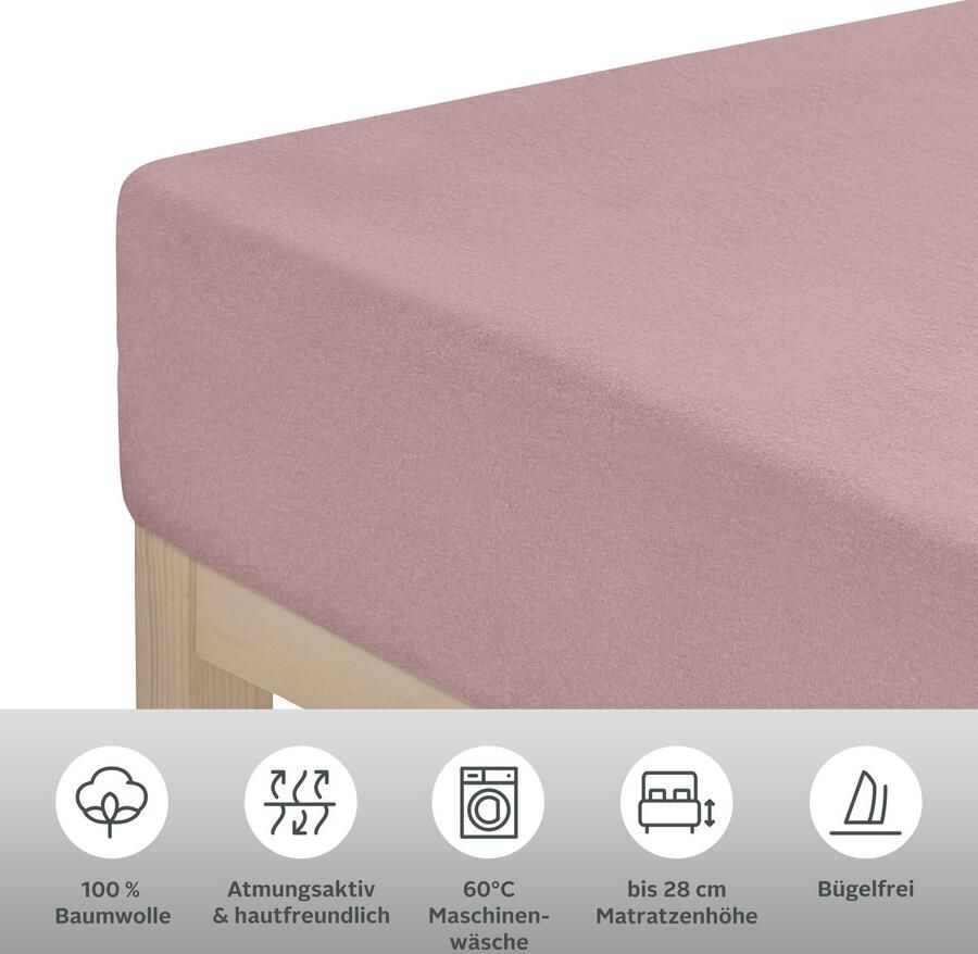 My home Hoeslaken Blackberry Katoen matrassen tot 28 cm hoogte laken hoeslaken laken - Foto 3