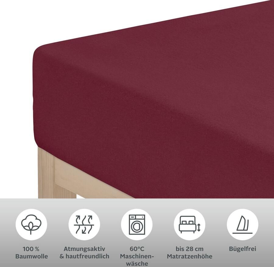 My home Hoeslaken Blackberry Katoen matrassen tot 28 cm hoogte laken hoeslaken laken - Foto 3