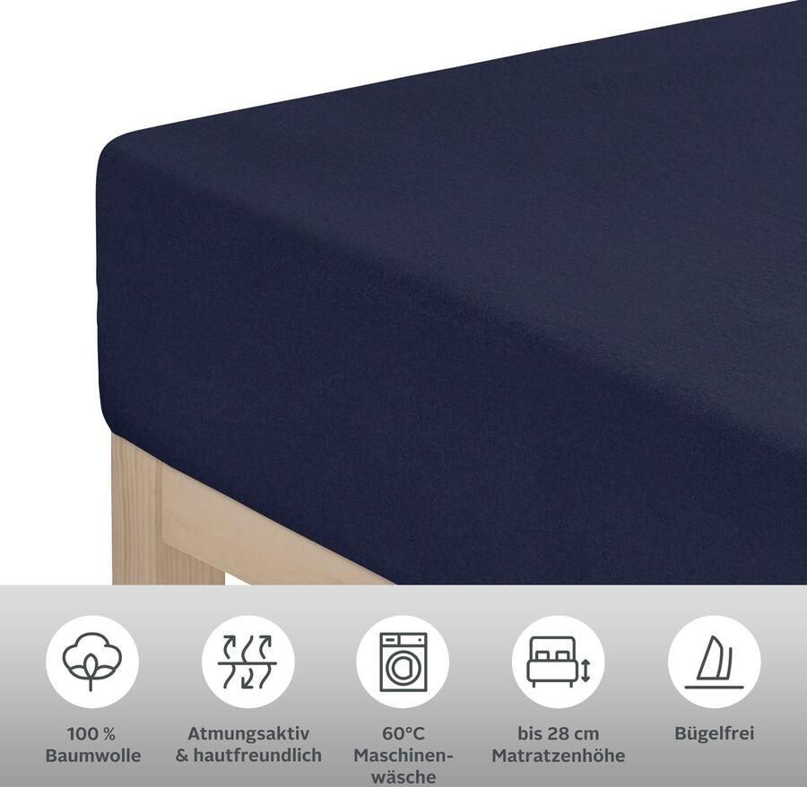 My home Hoeslaken Blackberry Katoen matrassen tot 28 cm hoogte laken hoeslaken laken - Foto 3