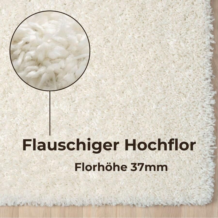 My home Hoogpolig vloerkleed Banji Uni-kleuren zacht en fluffy ook als loper en in rond verkrijgbaar - Foto 2