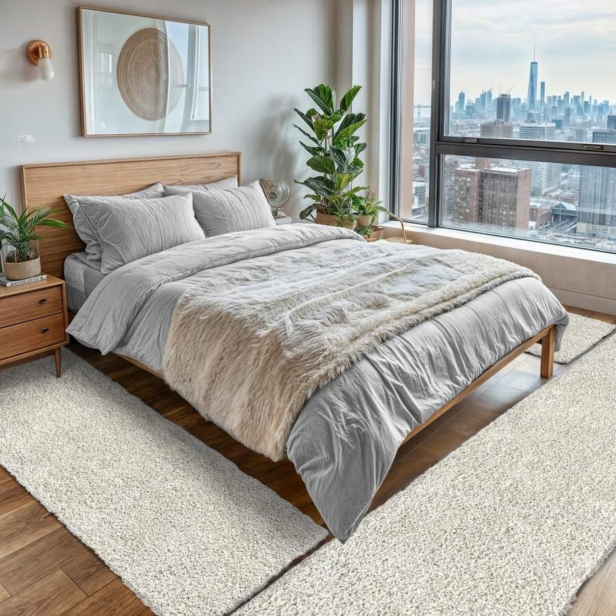 My home Hoogpolig vloerkleed Valeria schapenvacht tapijt knuffelig Imitatiebont vachtmodel zachte vloerkleden slaapkamer woonkamer - Foto 14