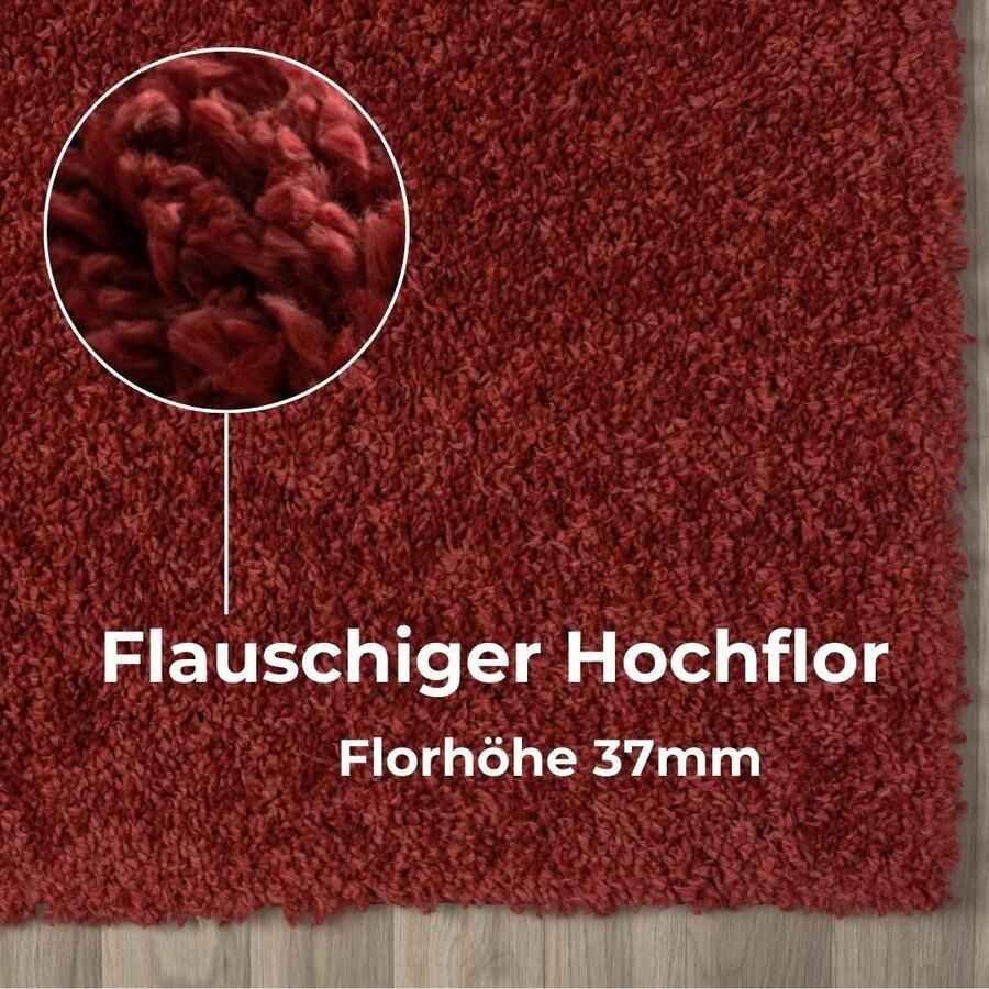 My home Hoogpolig vloerkleed Banji Uni-kleuren zacht en fluffy ook als loper en in rond verkrijgbaar - Foto 3