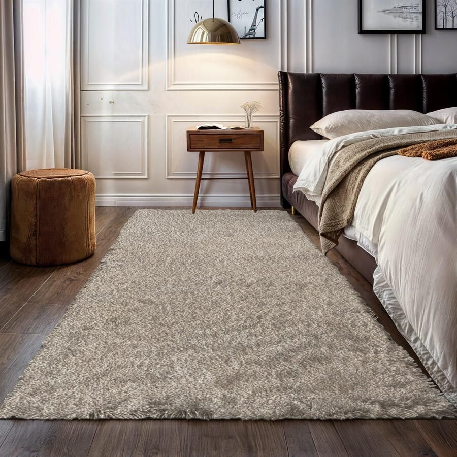 My home Hoogpolig vloerkleed Banji Uni-kleuren zacht en fluffy ook als loper en in rond verkrijgbaar - Foto 2