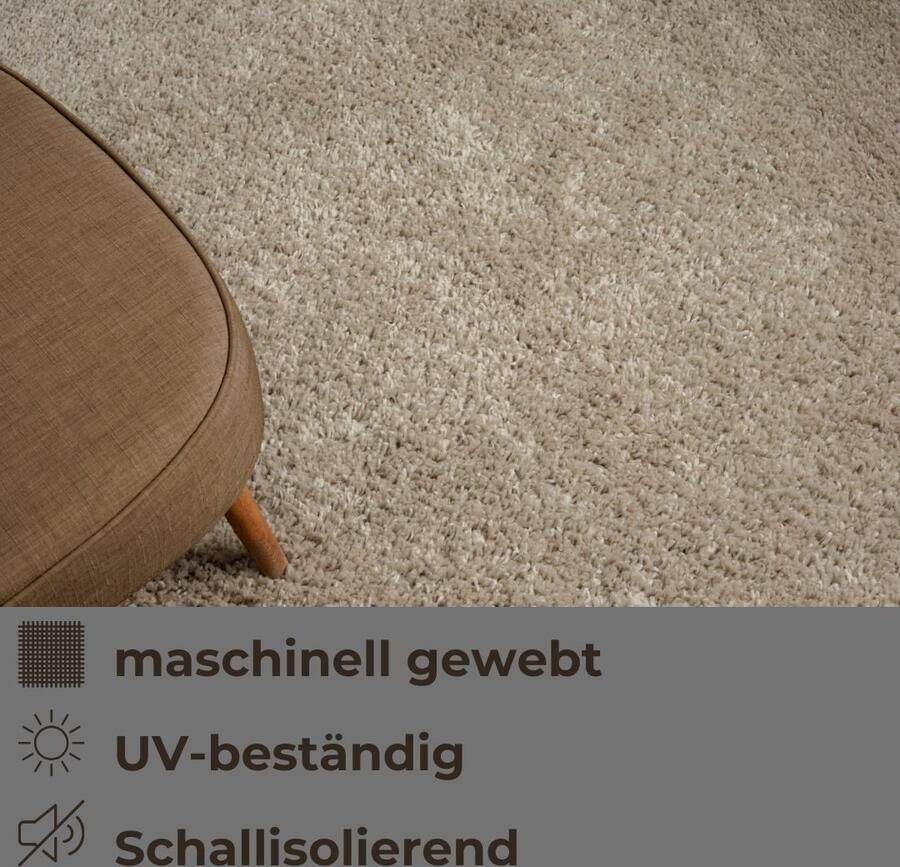 My home Hoogpolig vloerkleed Banji Uni-kleuren zacht en fluffy ook als loper en in rond verkrijgbaar - Foto 5