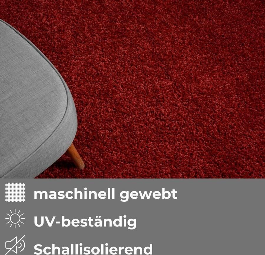 My home Hoogpolig vloerkleed Banji Uni-kleuren zacht en fluffy ook als loper en in rond verkrijgbaar - Foto 6