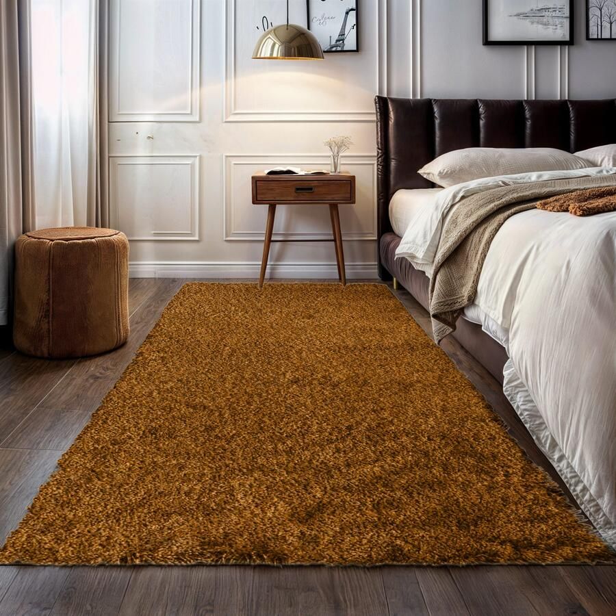 My home Hoogpolig vloerkleed Banji Uni-kleuren zacht en fluffy ook als loper en in rond verkrijgbaar - Foto 4