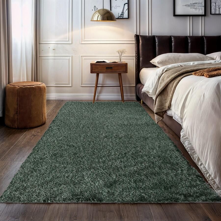 My home Hoogpolig vloerkleed Banji Uni-kleuren zacht en fluffy ook als loper en in rond verkrijgbaar - Foto 4