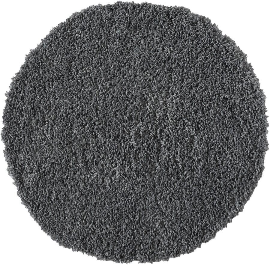 My home Hoogpolig vloerkleed Banji Uni-kleuren zacht en fluffy ook als rechthoekig verkrijgbaar - Foto 5