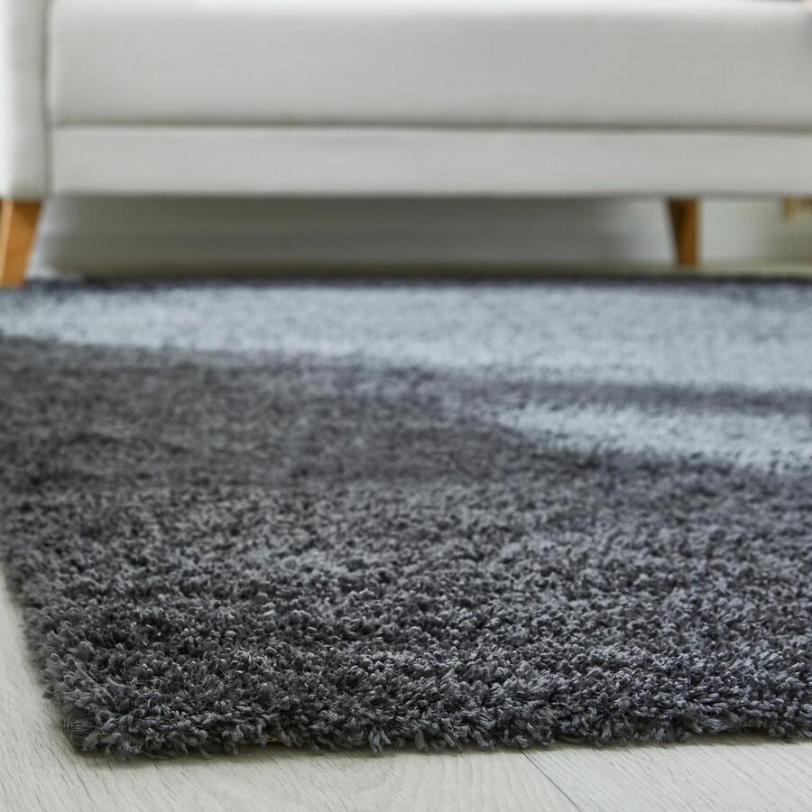 My home Hoogpolig vloerkleed CANBERRA Uni kleuren zacht & knuffelig woonkamer slaapkamer - Foto 2