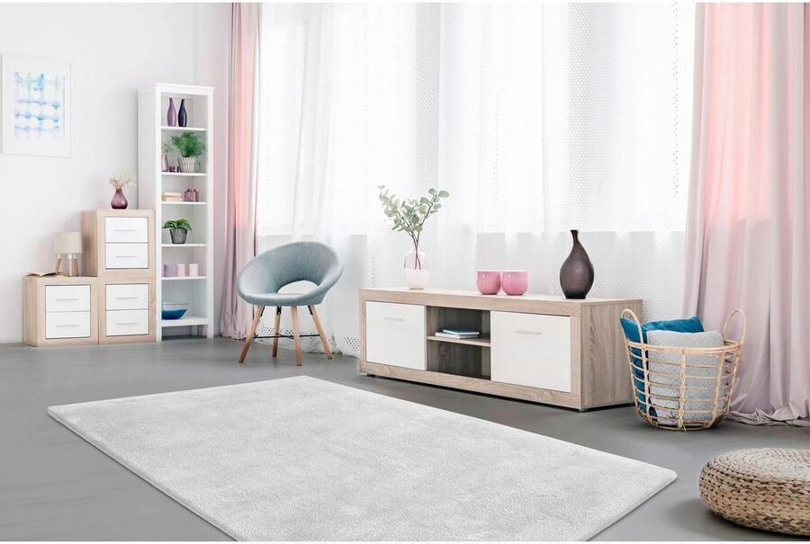 My home Hoogpolig vloerkleed Carla superzacht vloerkleed in pastelkleuren