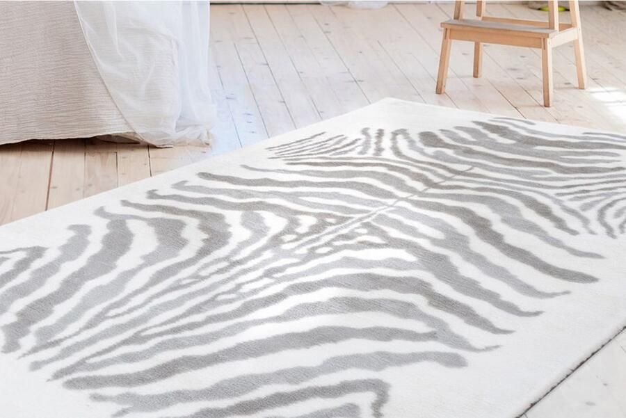 ARTE ESPINA Vloerkleed Rabbit Animal 400 Knusse hoogpolige tapijt handgetuft met katoen achterkant - Foto 4