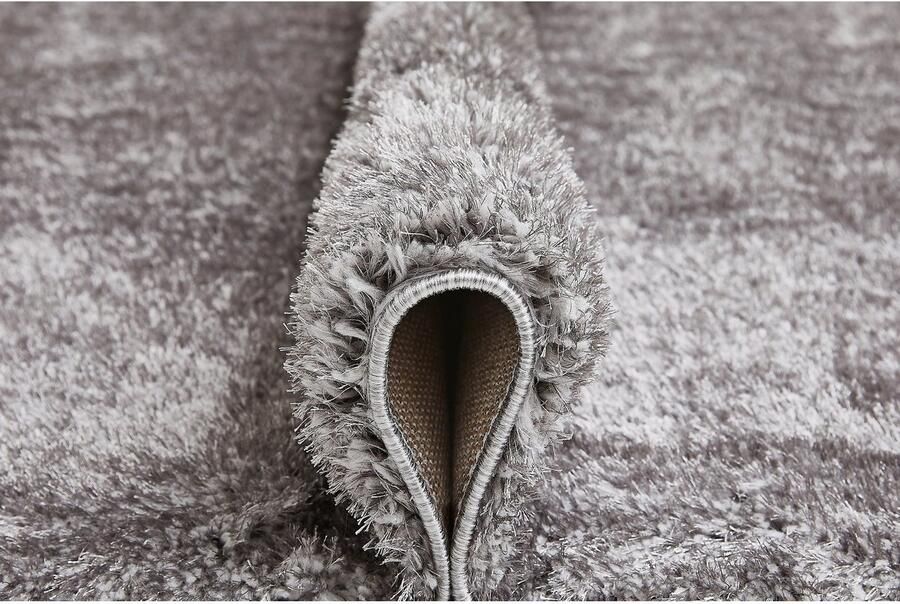 My home Hoogpolig vloerkleed LAHTI Effen kleuren zacht en knuffelig ideaal voor de woonkamer en slaapkamer - Foto 4