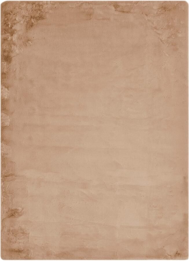 My home Hoogpolig vloerkleed Lugano Kunstbont effen kleuren zeer zacht en knuffelig - Foto 5