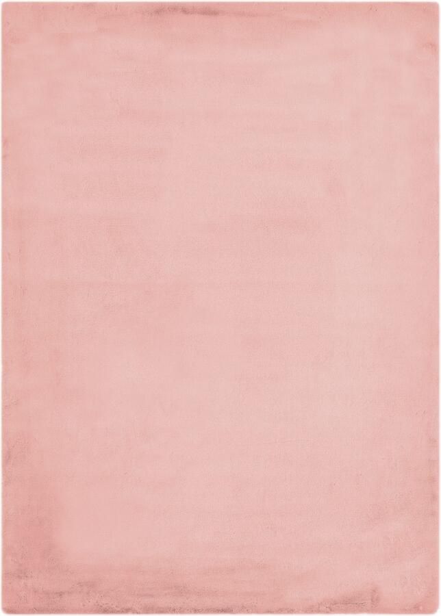 My home Hoogpolig vloerkleed Lugano Kunstbont effen kleuren zeer zacht en knuffelig - Foto 5