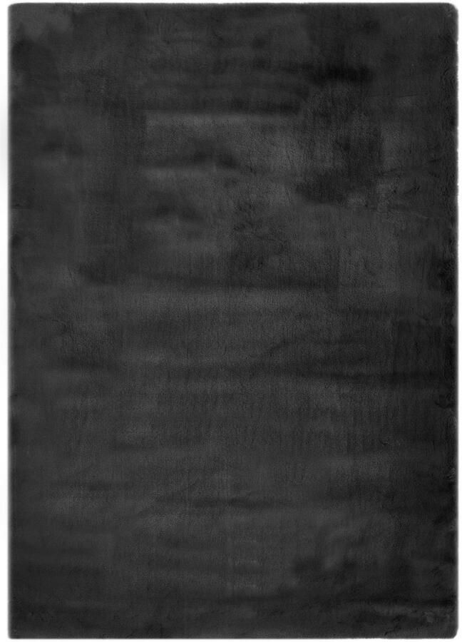 My home Hoogpolig vloerkleed Lugano Kunstbont effen kleuren zeer zacht en knuffelig - Foto 5