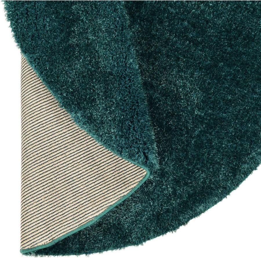 My home Hoogpolig vloerkleed Malin Unikleuren licht glanzend bijzonder zacht door microvezel - Foto 3