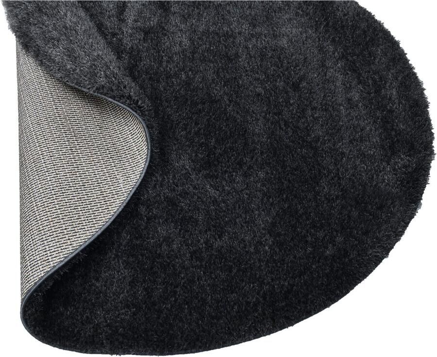 My home Hoogpolig vloerkleed Malin Unikleuren licht glanzend bijzonder zacht door microvezel - Foto 4