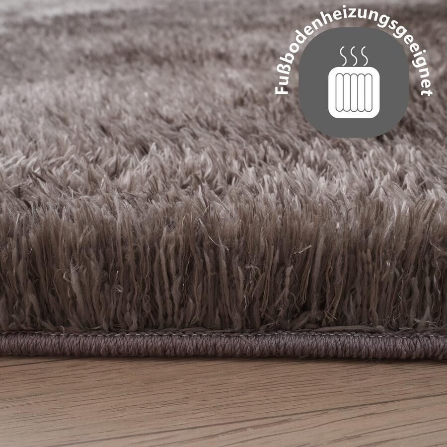My home Hoogpolig vloerkleed Micro Shaggy van zachte microvezel zacht unikleuren woonkamer slaapkamer kinderkamer