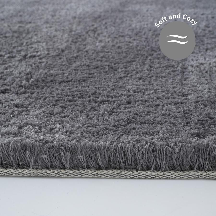 My home Hoogpolig vloerkleed Microvezeltapijt Magong bijzonder zacht zeer fijne pool uni tapijten woonkamer slaapkamer kinderkamer gang brug - Foto 3