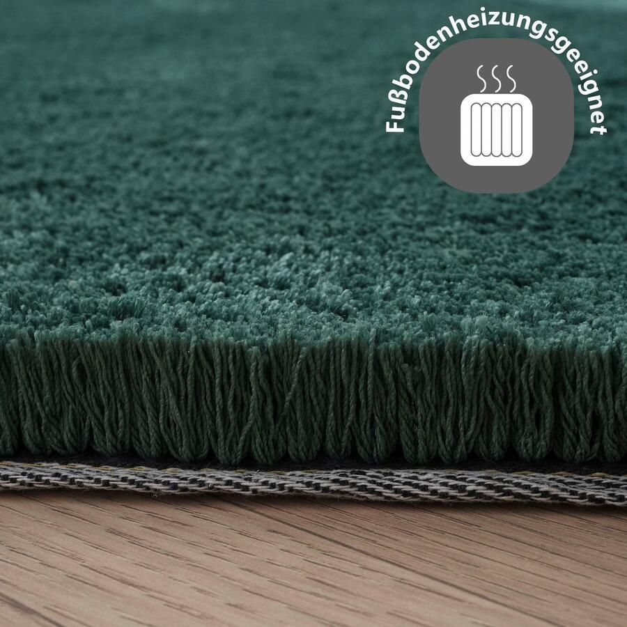 My home Hoogpolig vloerkleed Microvezeltapijt Magong bijzonder zacht zeer fijne pool uni woonkamer slaapkamer kinderkamer ook rond en als loper - Foto 5