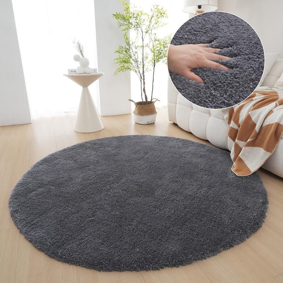 My home Hoogpolig vloerkleed Microvezeltapijt Magong bijzonder zacht zeer fijne pool unikleur zachte vloerkleden woonkamer slaapkamer kinderkamer - Foto 11