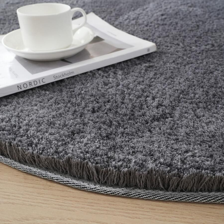 My home Hoogpolig vloerkleed Microvezeltapijt Magong bijzonder zacht zeer fijne pool unikleur zachte vloerkleden woonkamer slaapkamer kinderkamer - Foto 4