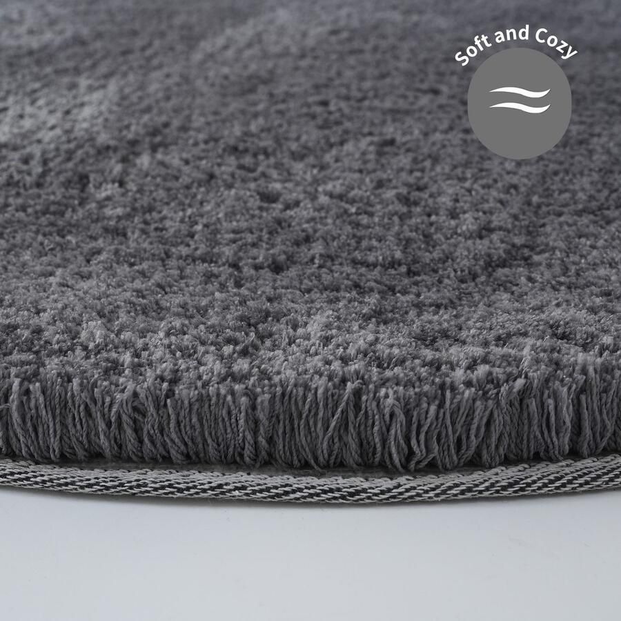 My home Hoogpolig vloerkleed Microvezeltapijt Magong bijzonder zacht zeer fijne pool unikleur zachte vloerkleden woonkamer slaapkamer kinderkamer - Foto 5