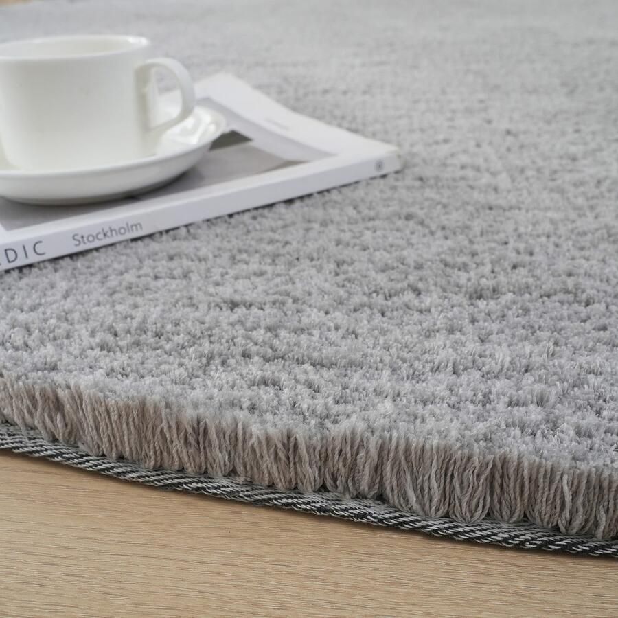 My home Hoogpolig vloerkleed Microvezeltapijt Magong bijzonder zacht zeer fijne pool unikleur zachte vloerkleden woonkamer slaapkamer kinderkamer - Foto 4