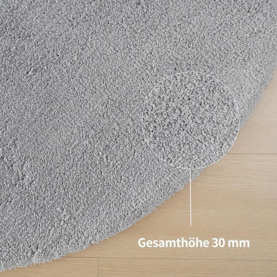 My home Hoogpolig vloerkleed Microvezeltapijt Magong bijzonder zacht zeer fijne pool unikleur zachte vloerkleden woonkamer slaapkamer kinderkamer - Foto 5