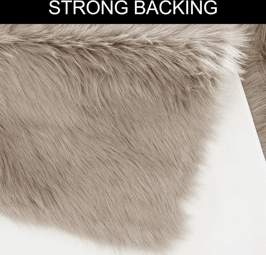 My home Hoogpolig vloerkleed Valeria schapenvacht tapijt knuffelig Imitatiebont zachte vloerkleden woonkamer slaapkamer eetkamer - Foto 6
