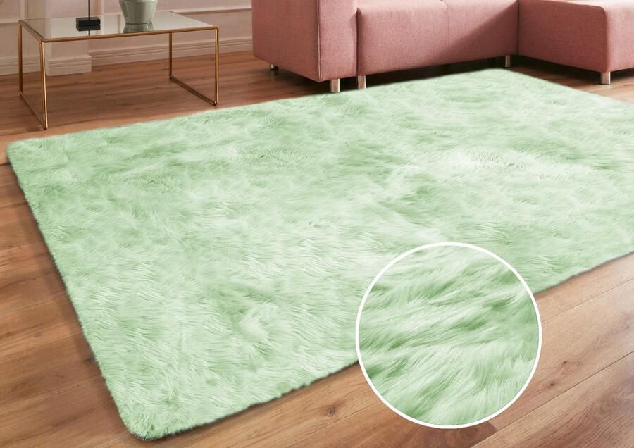 My home Hoogpolig vloerkleed Valeria vachtkleed knuffelig zacht Imitatiebont zachte vloerkleden woonkamer slaapkamer eetkamer - Foto 8