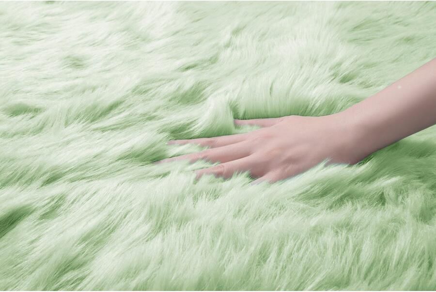 My home Hoogpolig vloerkleed Valeria vachtkleed knuffelig zacht Imitatiebont zachte vloerkleden woonkamer slaapkamer eetkamer - Foto 5