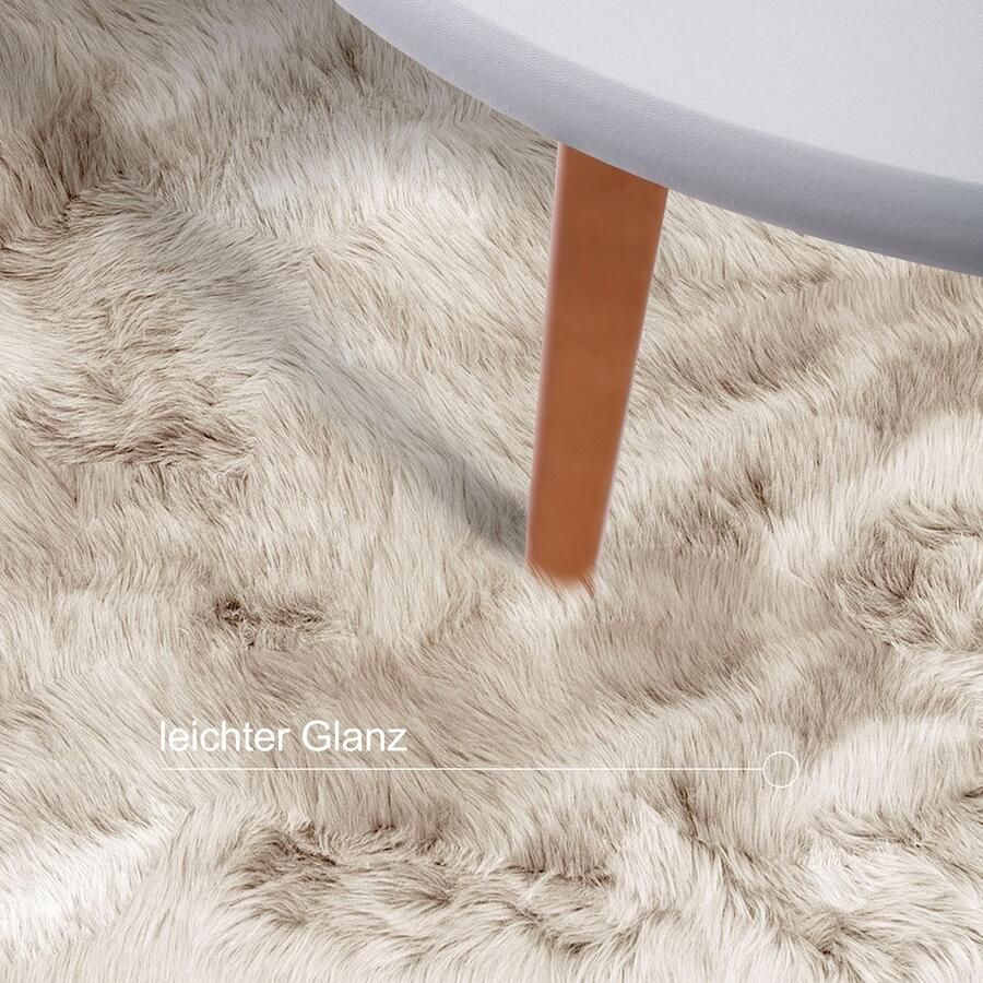 My home Hoogpolig vloerkleed Valeria vachtkleed knuffelig zacht Imitatiebont zachte vloerkleden woonkamer slaapkamer eetkamer