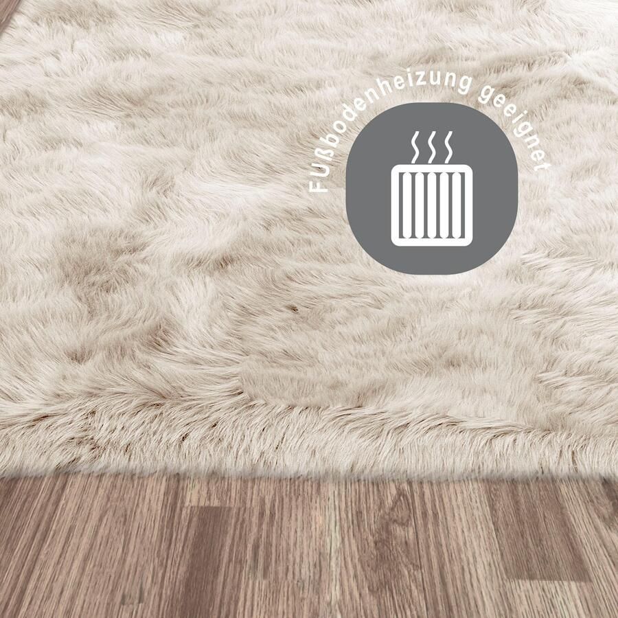 My home Hoogpolig vloerkleed Valeria vachtkleed knuffelig zacht Imitatiebont zachte vloerkleden woonkamer slaapkamer eetkamer - Foto 2