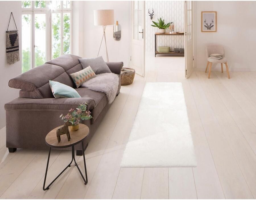 My home Hoogpolige loper Malin Unikleuren licht glanzend bijzonder zacht door microvezel - Foto 4