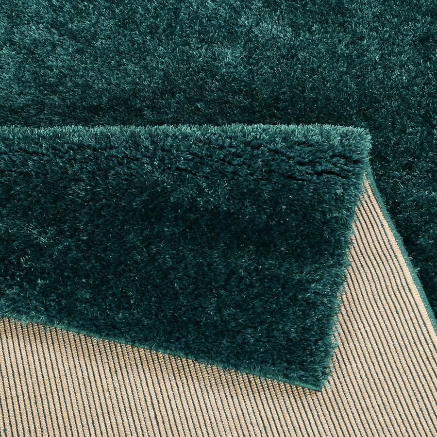 My home Set slaapkamerkleedjes Malin Hochflor shaggy effen kleuren lichte glans microvezel onderhoudsvriendelijk