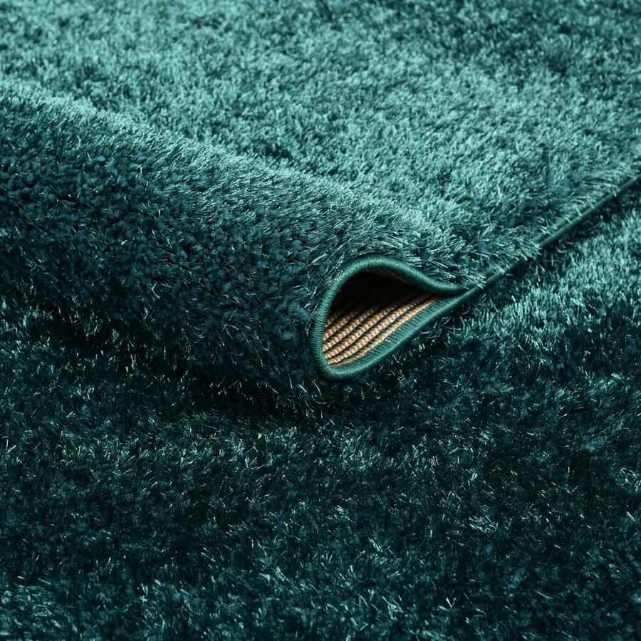 My home Hoogpolige loper Malin Unikleuren licht glanzend bijzonder zacht door microvezel - Foto 2