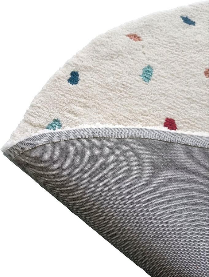 My home Kindervloerkleed Odan hoogpolig tapijt gekleurde stippen tapijten zacht woonkamer kinderkamer - Foto 5