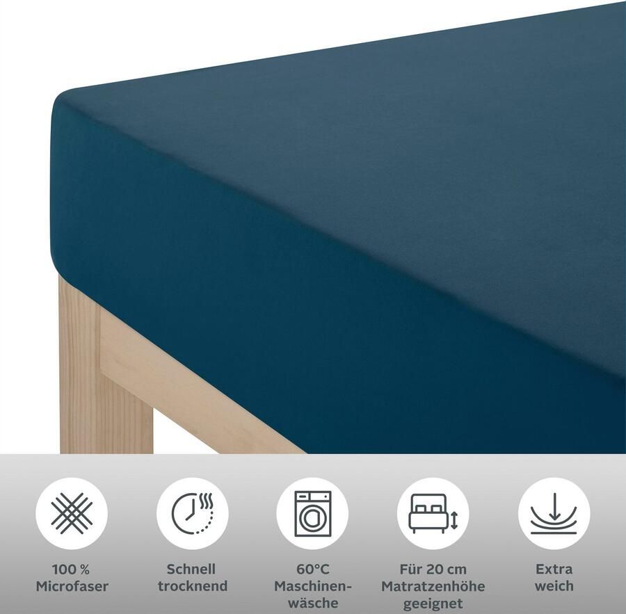 My home Laken Desner Microfiber voor matrassen tot 20 cm hoogte 100% polyester beddengoed - Foto 3