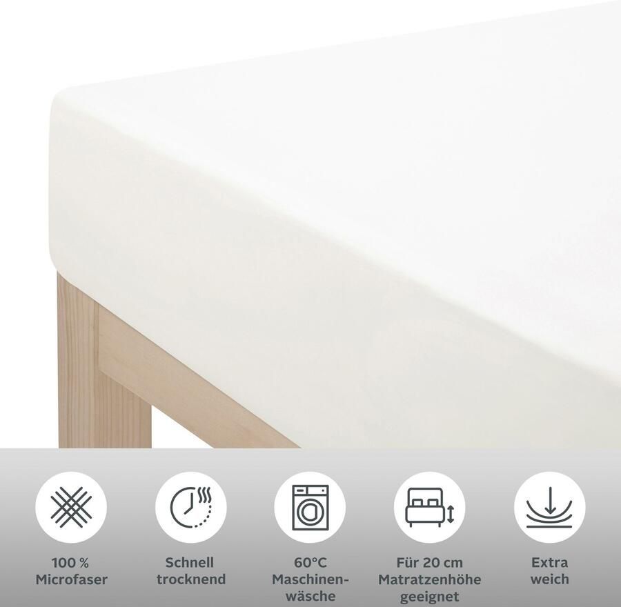 My home Laken Desner Microfiber voor matrassen tot 20 cm hoogte 100% polyester beddengoed - Foto 3