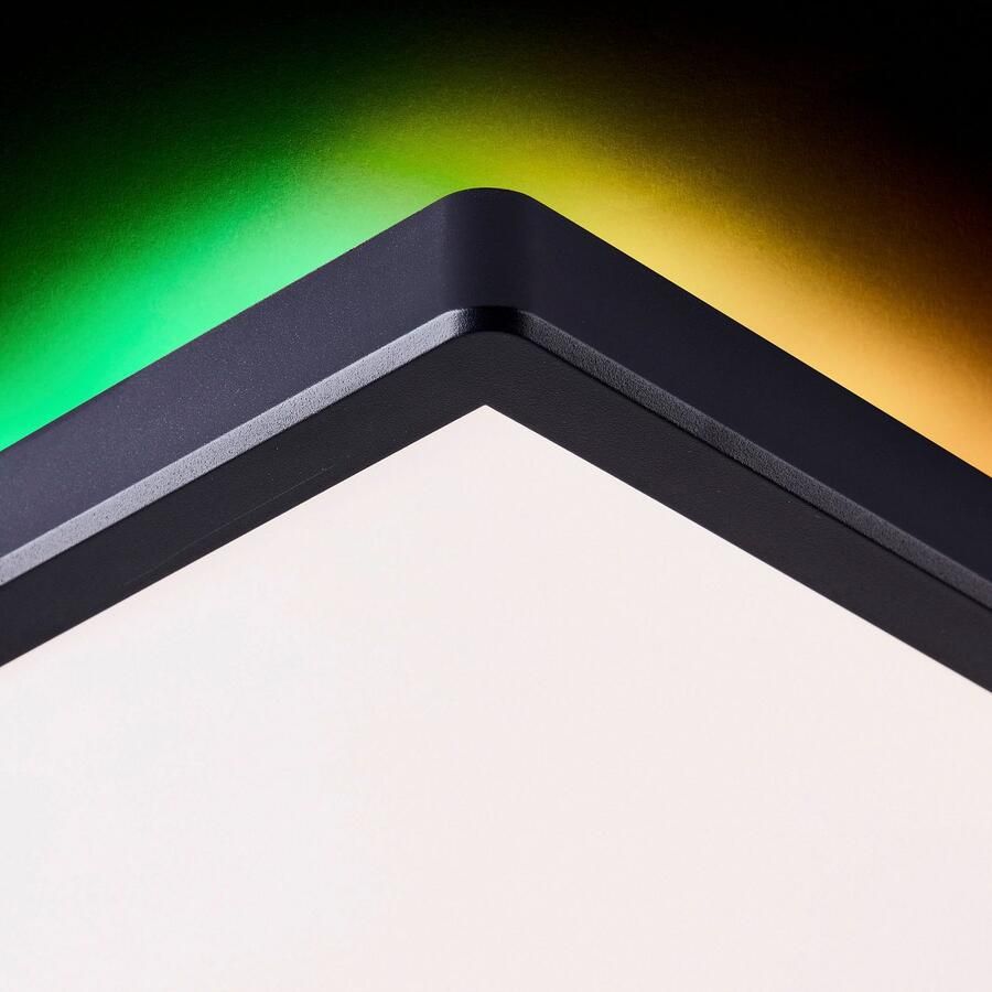 My home Led-plafondlamp Elliot 42 x 42 cm 2500 lumen 3000-6500 kelvin wit zwart (1 stuk) - Foto 2