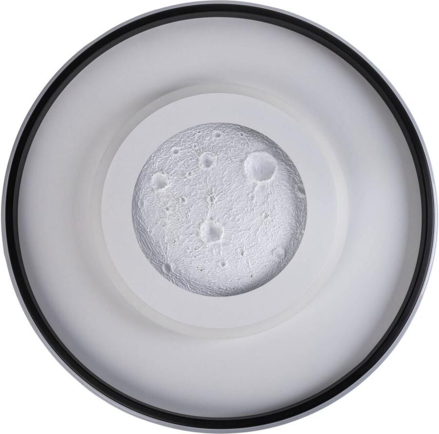 My home Led-plafondlamp Lyra Maan (maanstructuur) incl. CCT RGB geheugen nachtlamp afstandsbediening (1 stuk) - Foto 10