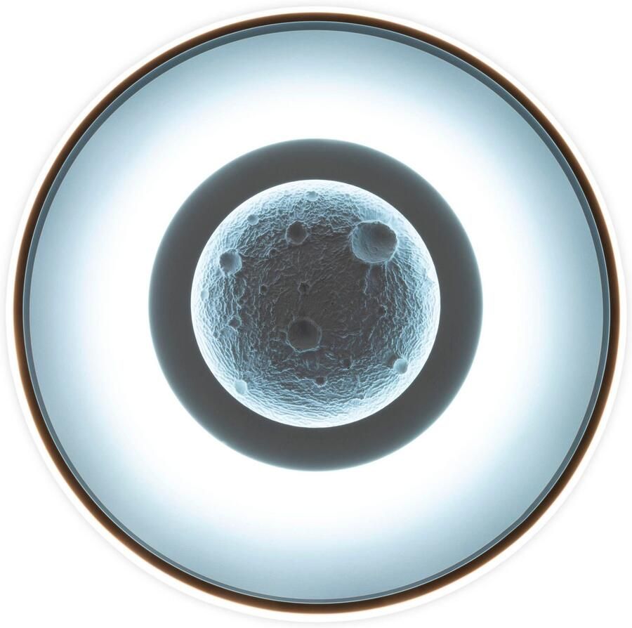 My home Led-plafondlamp Lyra Maan (maanstructuur) incl. CCT RGB geheugen nachtlamp afstandsbediening (1 stuk) - Foto 9