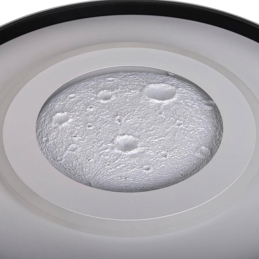My home Led-plafondlamp Lyra Maan (maanstructuur) incl. CCT RGB geheugen nachtlamp afstandsbediening (1 stuk) - Foto 4