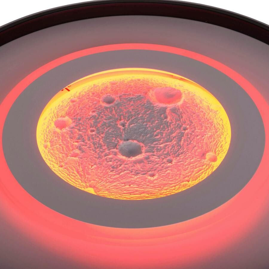 My home Led-plafondlamp Lyra Maan (maanstructuur) incl. CCT RGB geheugen nachtlamp afstandsbediening (1 stuk) - Foto 7