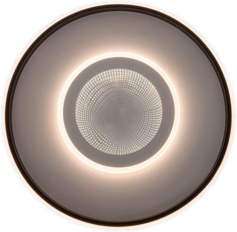 My home Led-plafondlamp Mona plafondlamp met Infinity 3D effect D: 50 cm dimbaar incl. geheugen CCT afstandsbediening 40W Tunnel Mirror (1 stuk) - Foto 8