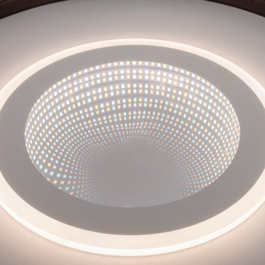 My home Led-plafondlamp Mona plafondlamp met Infinity 3D effect D: 50 cm dimbaar incl. geheugen CCT afstandsbediening 40W Tunnel Mirror (1 stuk) - Foto 2